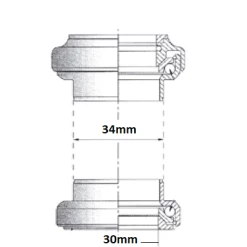 Point Jeu De Direction Aheadset 1 1/8 Diamètre 28,6 Mm -Promos Transmission Boutique jeu de direction aheadset 1 1 8 diametre 28 6 mm full 4