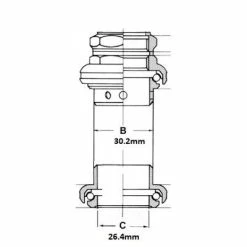 Jeu De Direction Chromé Tange 1 Pouce -Promos Transmission Boutique jeu de direction chrome tange 1 pouce full 3