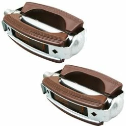 Pédales Vélo Vintage En Résine Marron City Marwi